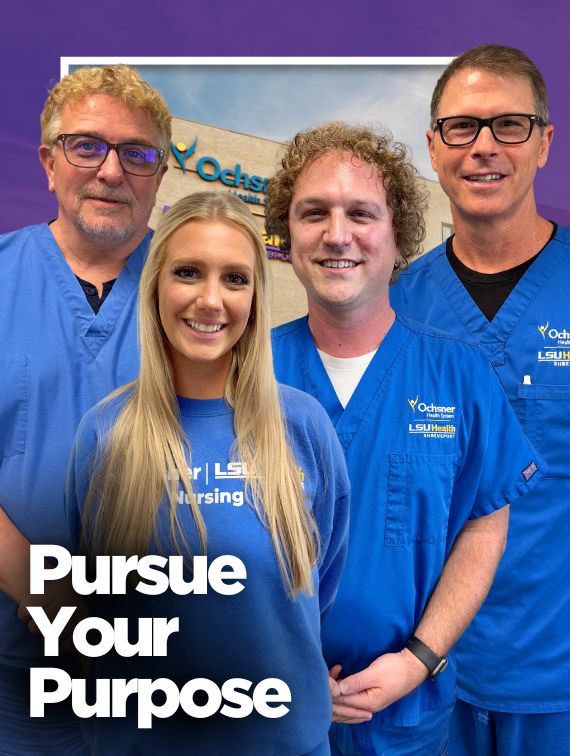 From left: Tony L., Kendall C., Matthew A, and Mark R., Neuroscience ICU RNs