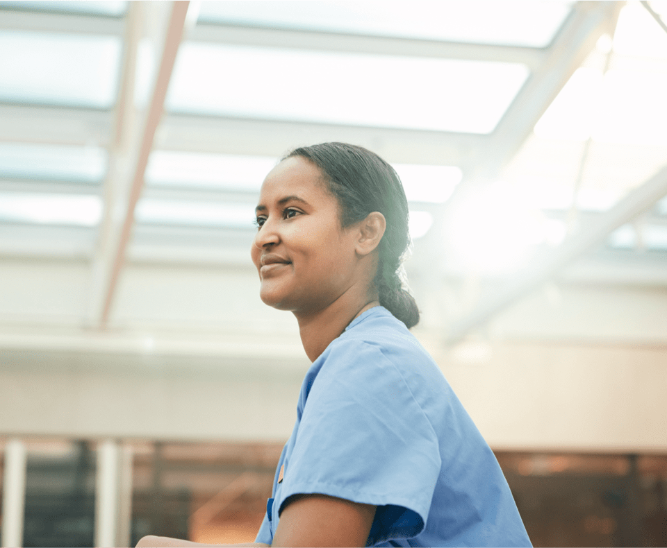 A Women sitting in the floor.