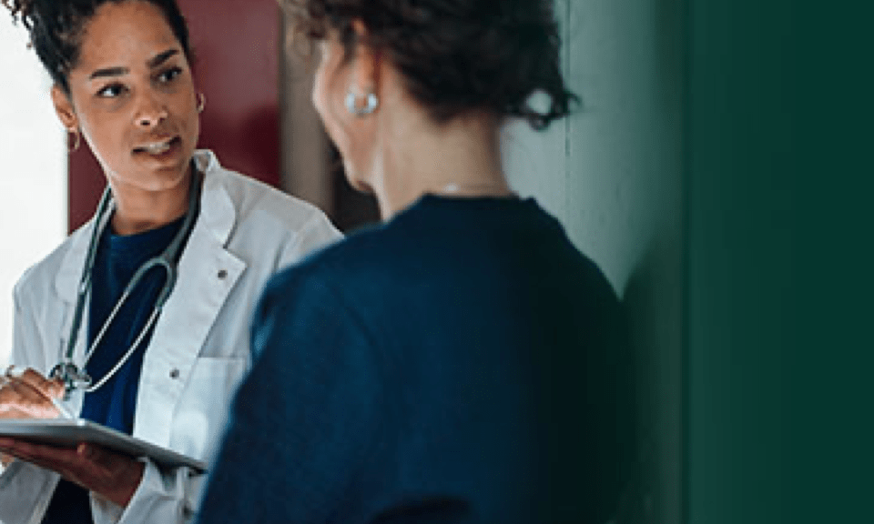 Two Womens are talking eachother