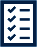 icon of list with checkmarks