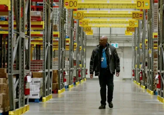 Male employee in a warehouse