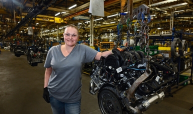 Ford employee at Kansas City Assembly Plant.