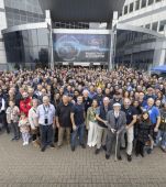 Ford UK team in front of the Dunton office.