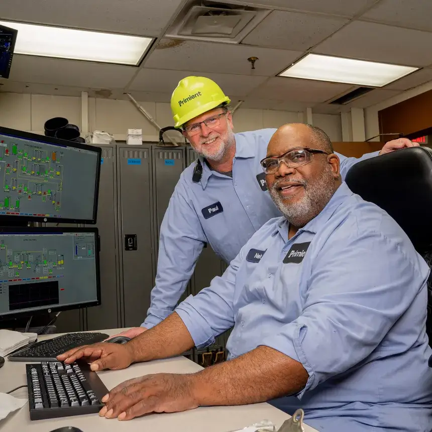 two employes in manufacting and office facilities