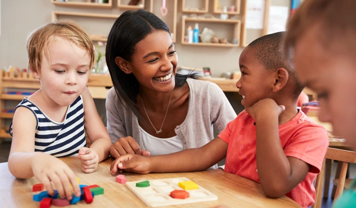 a teacher with young kids