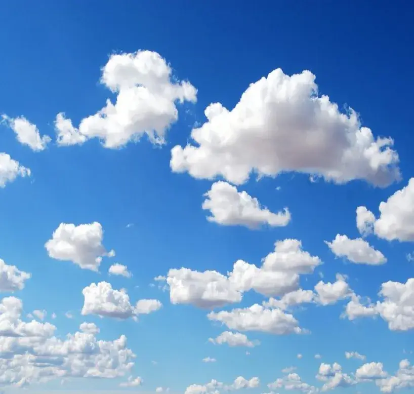 White Clouds in the sky