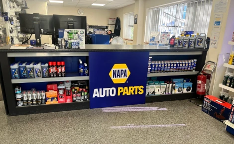 NAPA Autoparts store display