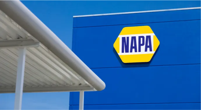 NAPA Logo on blue building