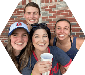 smiling group of four pepole