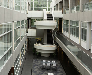 atrium in GPC corporate building