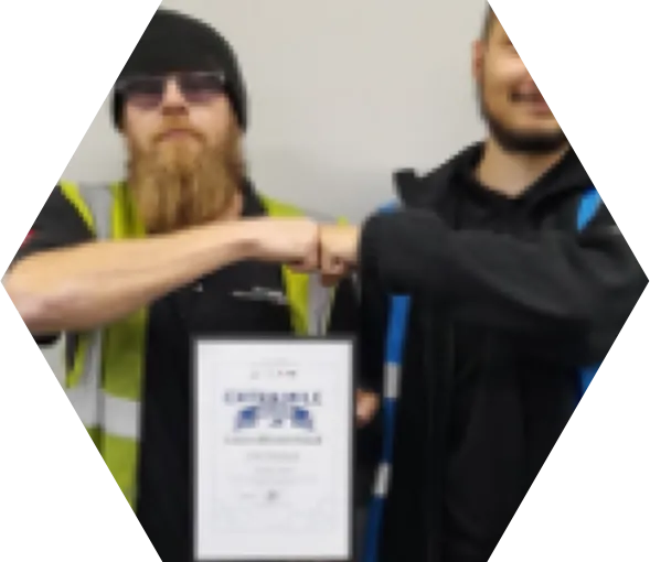 employee giving gift