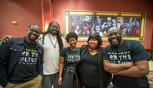 Group picture promoting African American representation