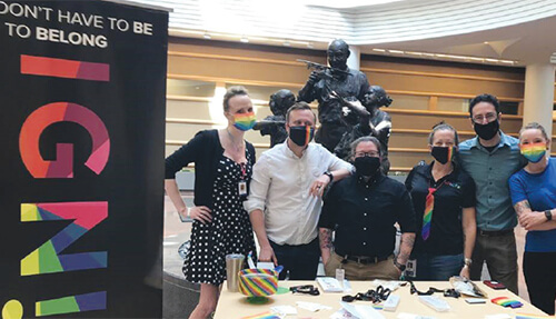 Group picture promoting LGBTQ representation