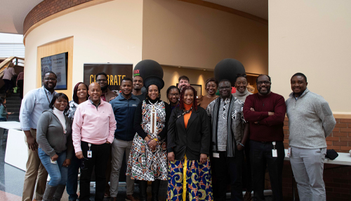 Group picture promoting African American representation