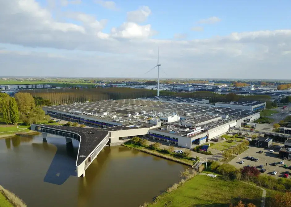 Arial view of SC Johnson office location in the Netherlands