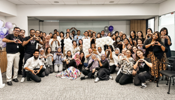 Malaysia team members celebrating International Women's Day - group photo