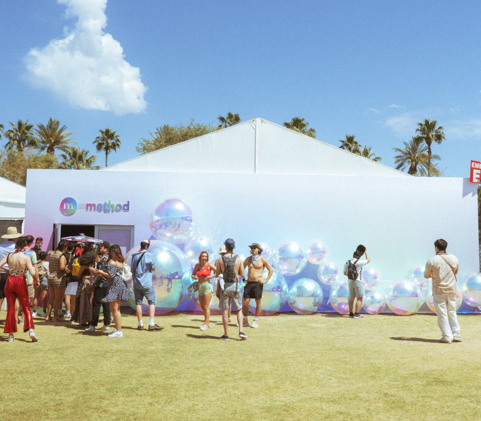 Method lounge activation exterior at Coachella