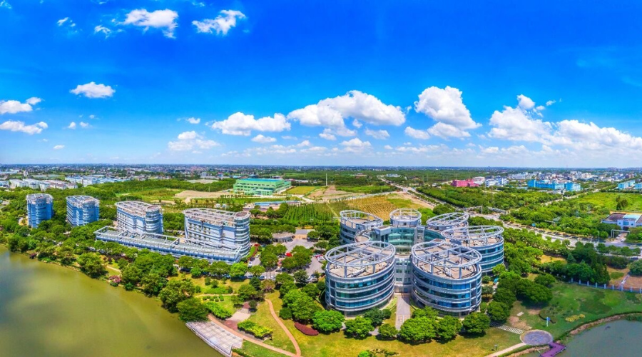 Aerial view of SCJ China manufacturing facility area