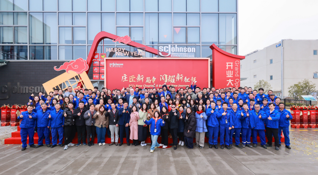 SCJ China team group photo at grand opening event