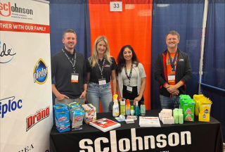 Four SCJ team members at a recruiting event