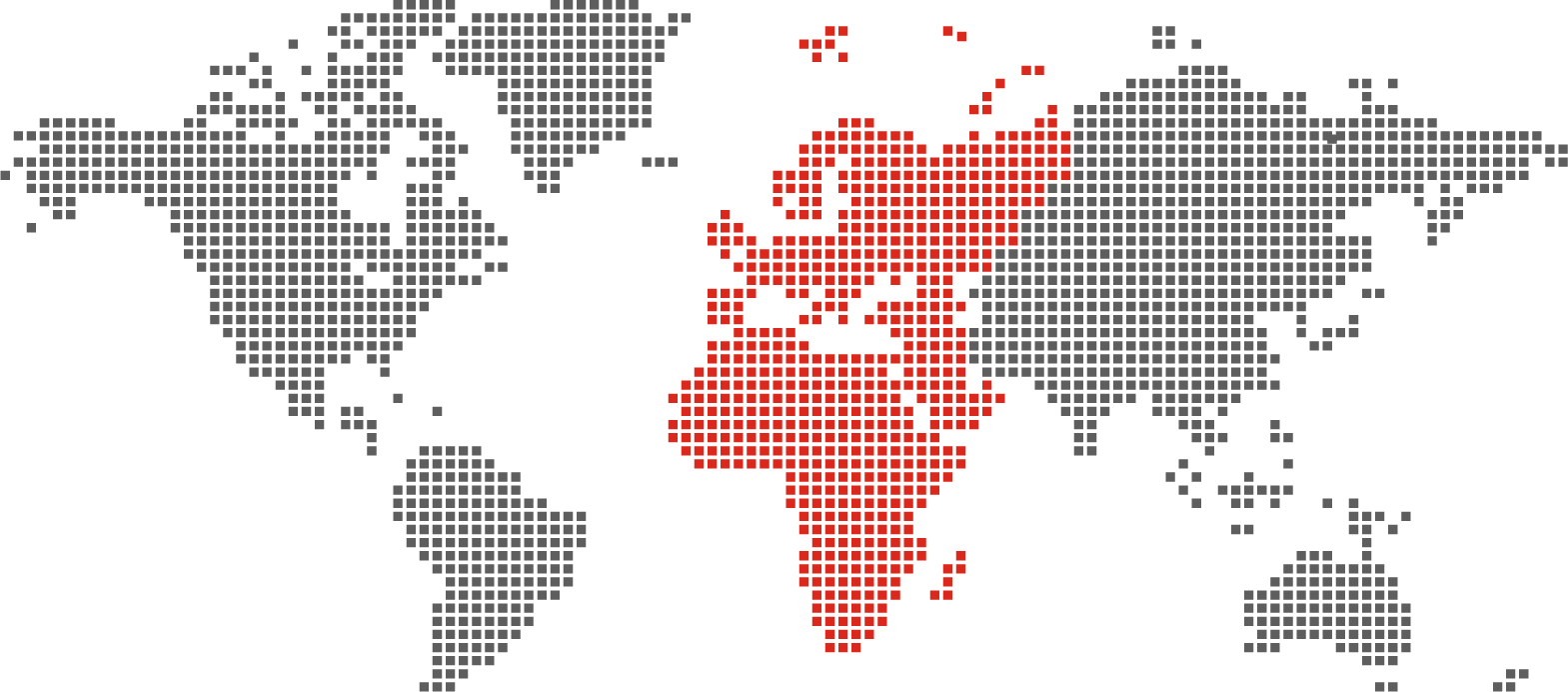 global map - europe, middle east, and africa highlighted