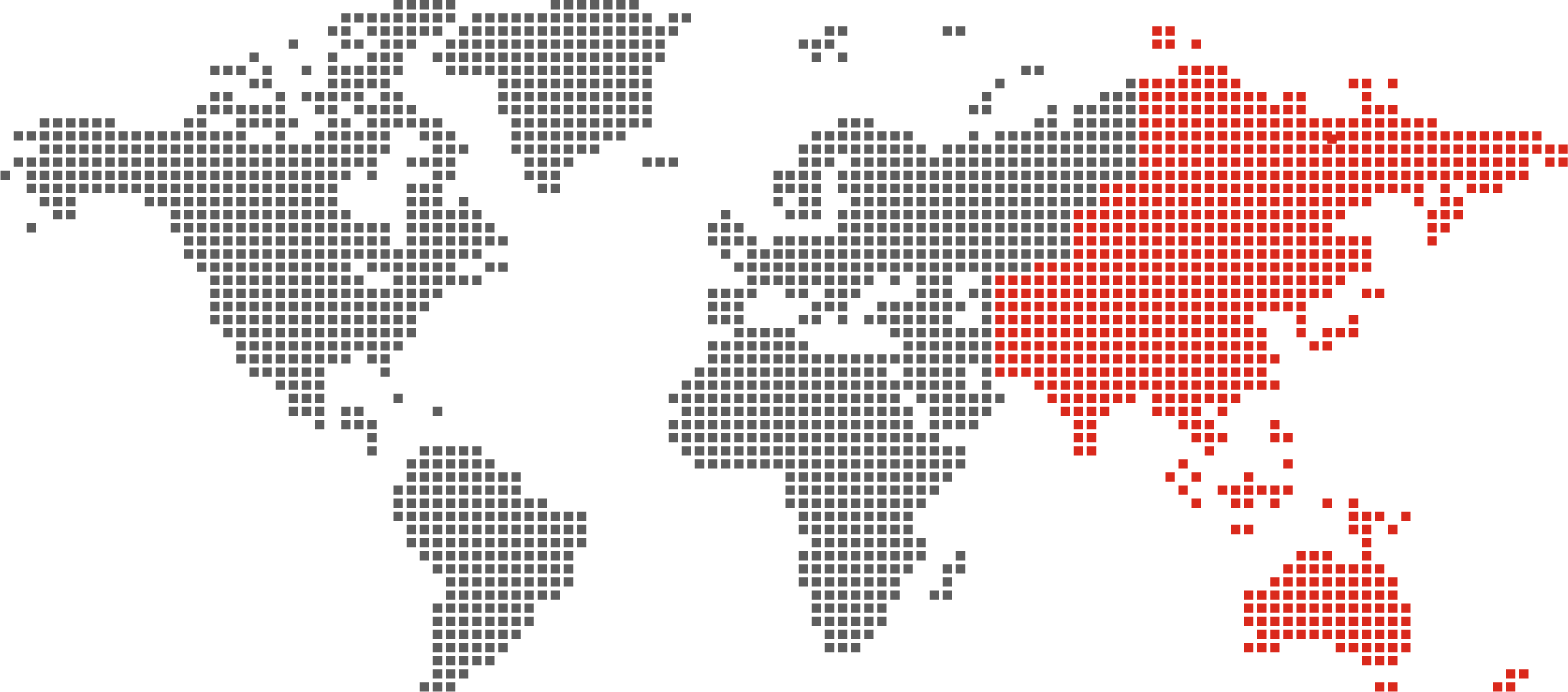 global map - east asia and pacific region highlighted