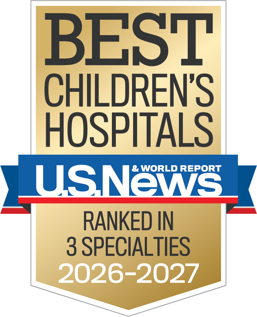 Recognized as Best Children's Hospital by US News for 2024-2025