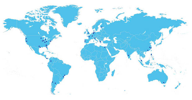 HB Fuller Map