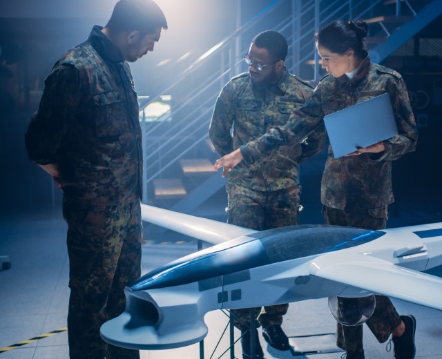 Army Aerospace Engineers Work On Unmanned Aerial Vehicle