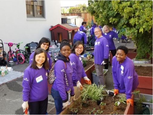 Kaiser Permanente team volunteering
