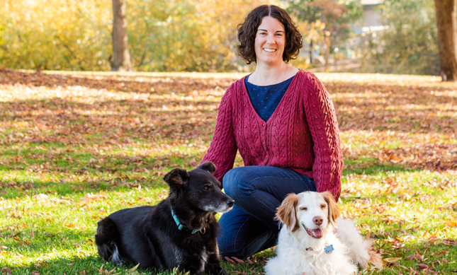 A Women with Pets