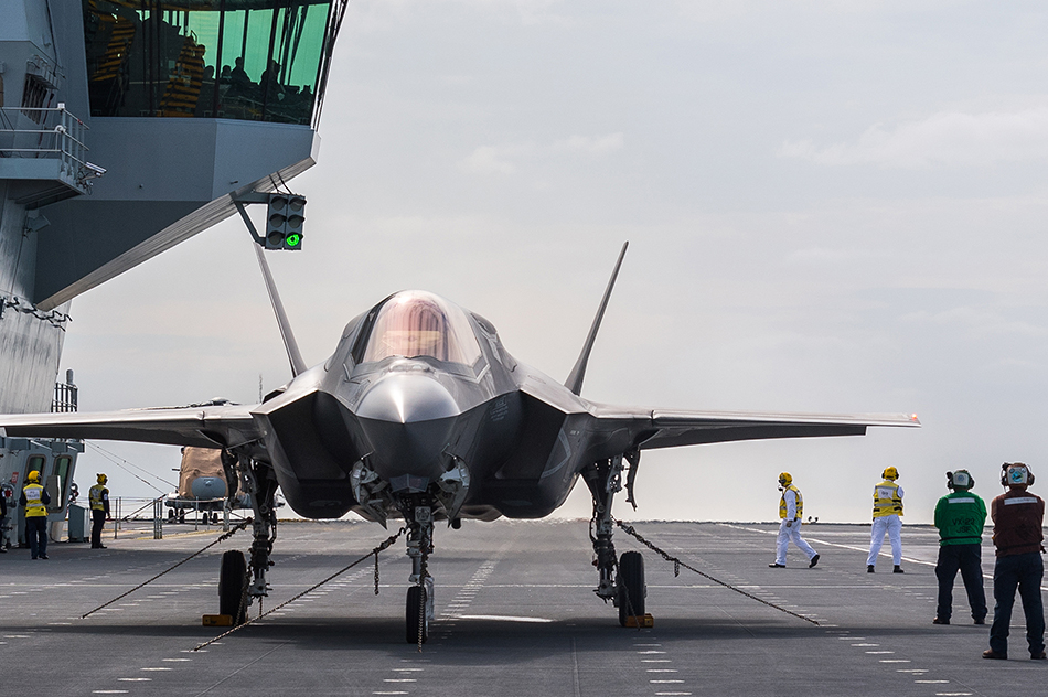 Lockheed Martin F-35 on deck
