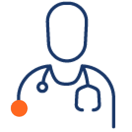 illustration of a person wearing a stethoscope