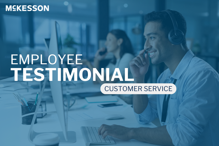Employee smiling