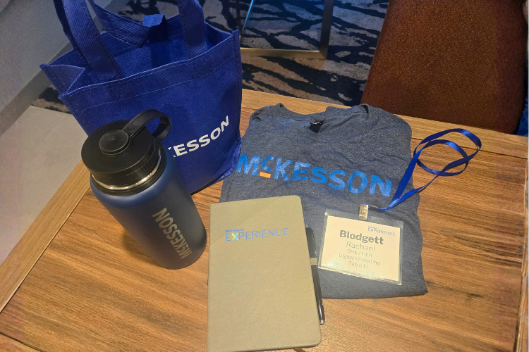 McKesson swag on a table