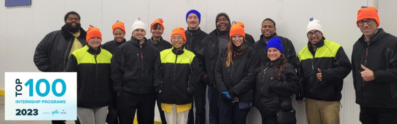 Interns visiting a McKesson a warehouse