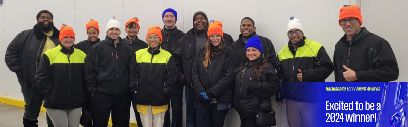 Interns visiting a McKesson warehouse