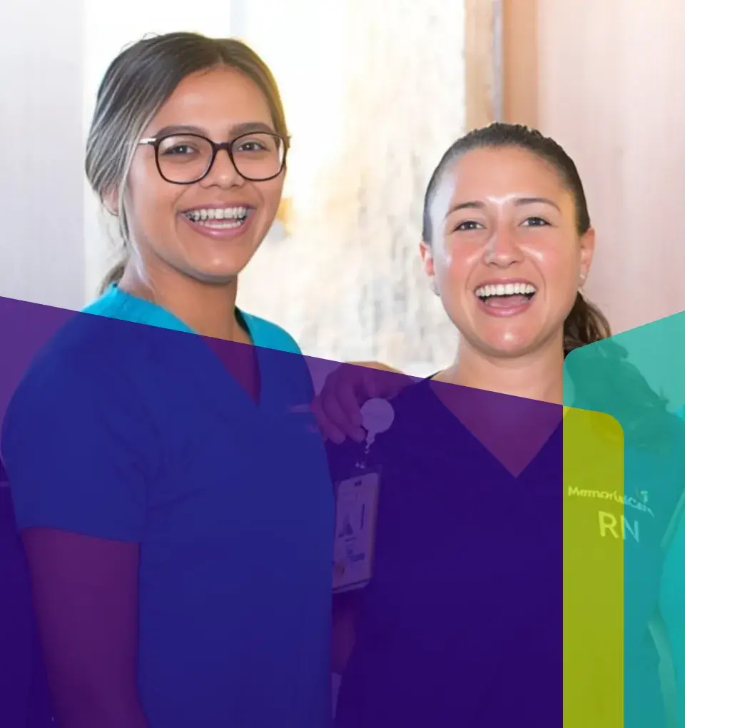Nurses are smiling