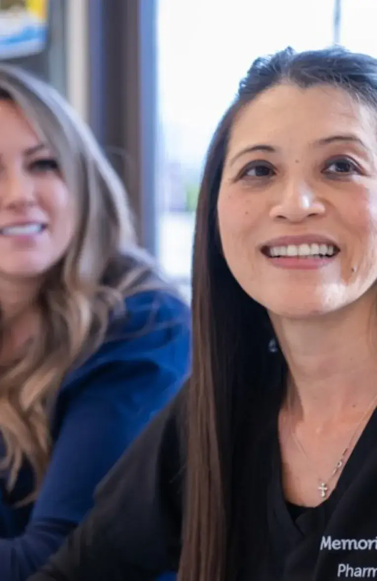 employees smiling
