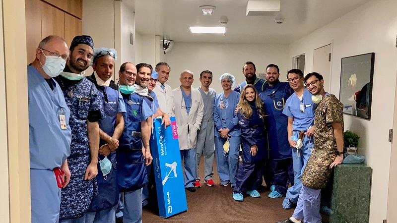 Medical team smiling for a group photo