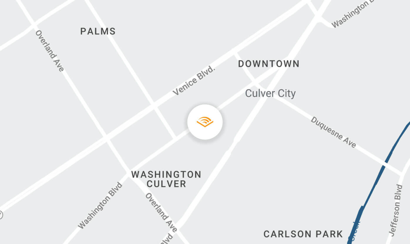 Map of Audible's Culver office