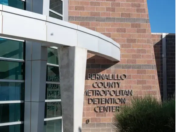 Exterior of the Metro Detention Center