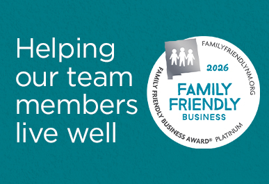 Family Friendly Business Recognition: Helping our team live well