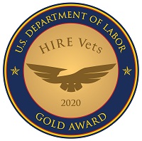 U.S. Department of Labor - Gold Award - Hire Vets 2020