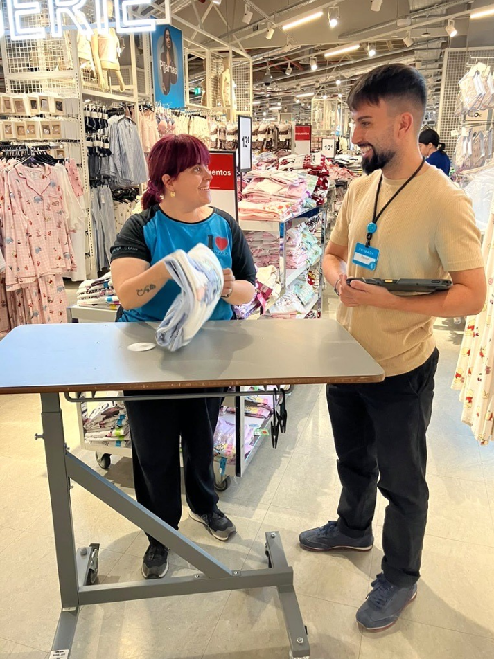 Colleagues on shop floor