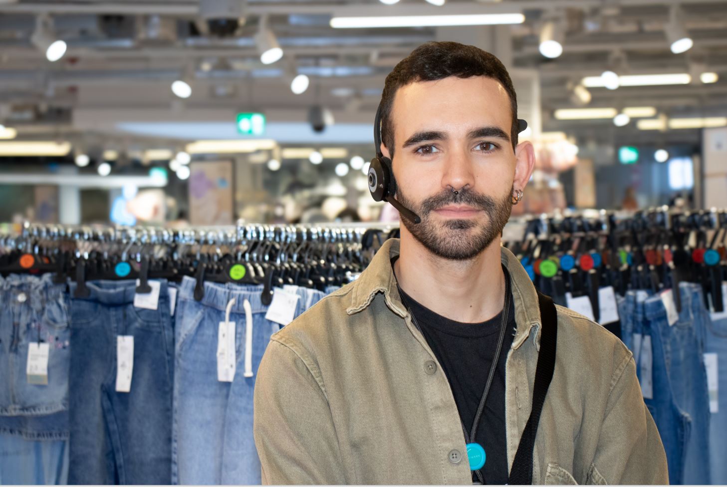 Male colleague standing in a Primark store