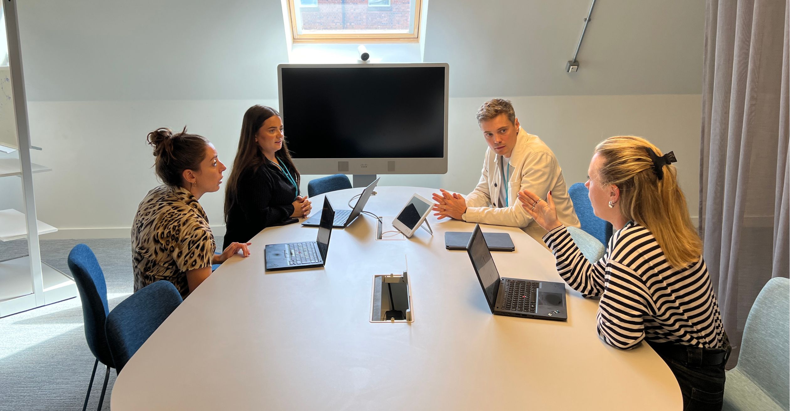 Colleagues in a meeting room