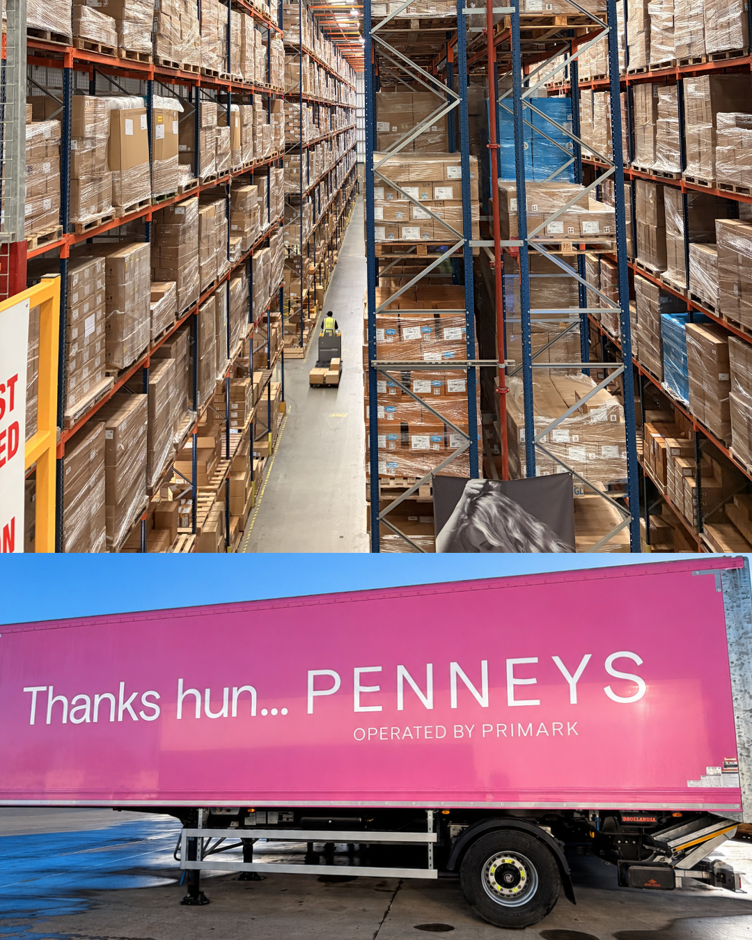 Depot and pink Penneys truck
