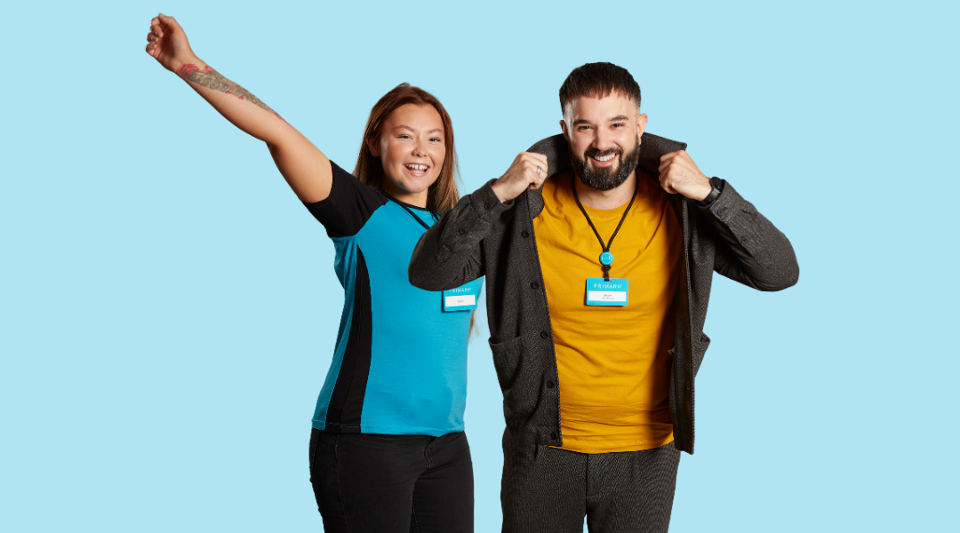Colleagues smiling