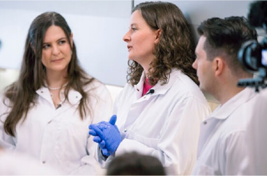 Group of Doctors performing peer review